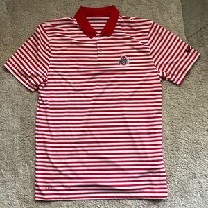 Men’s Medium Ohio State Polo red and white